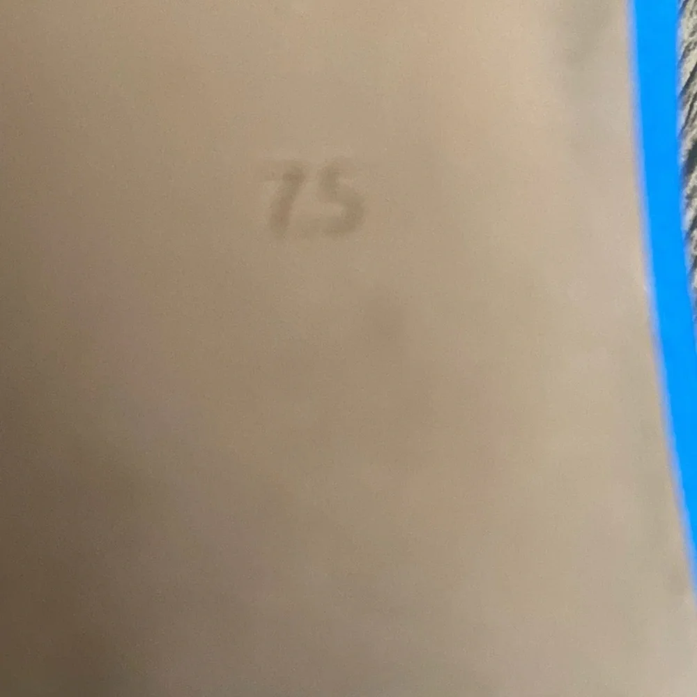 Tory Burch Blue Leather Flats with Logo Medallion - Picture 4 of 5
